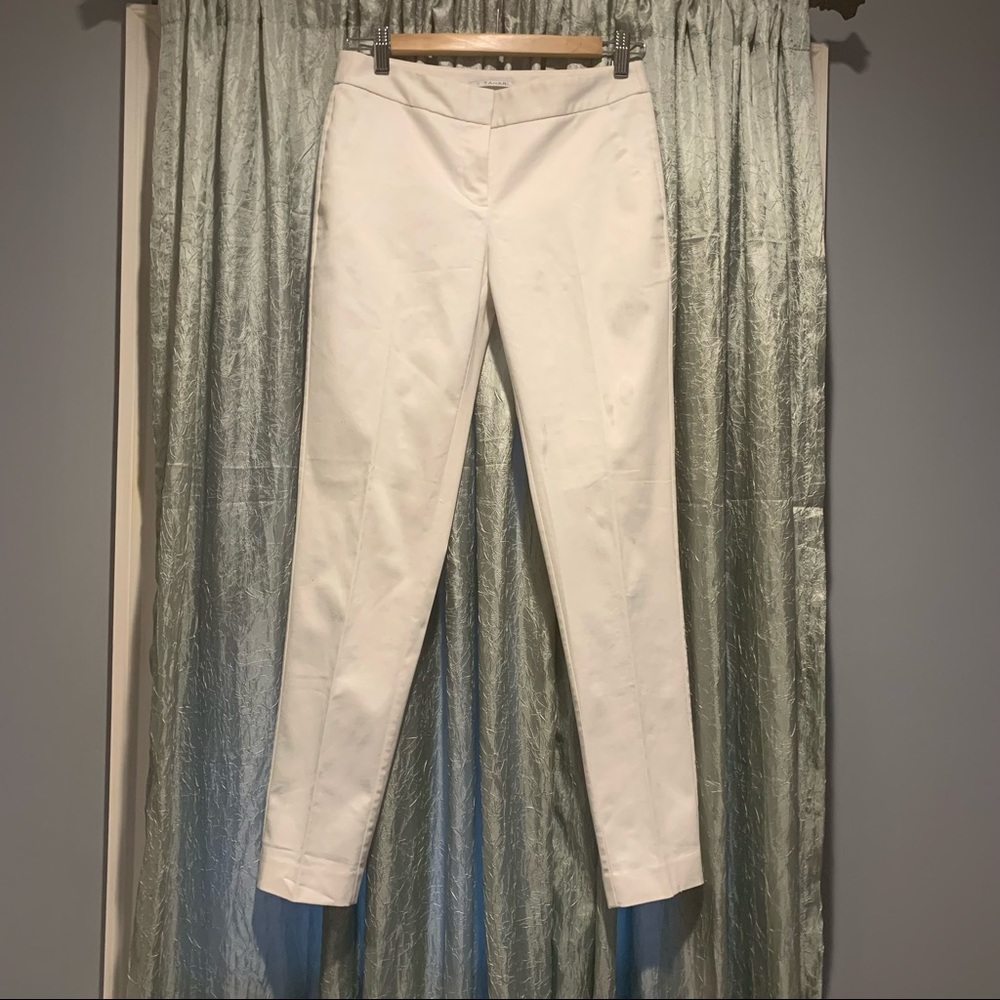 Tahari Cotton White Pants